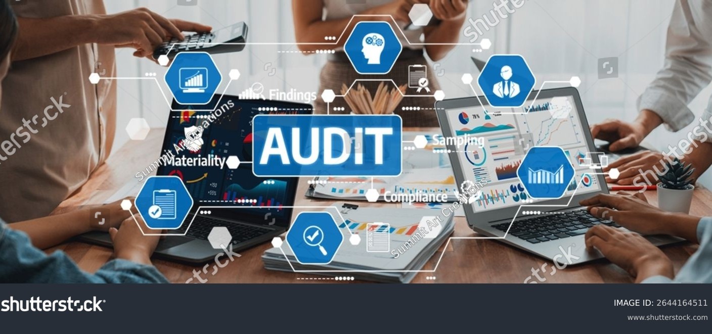 Executive reviewing IT control dashboards and governance frameworks